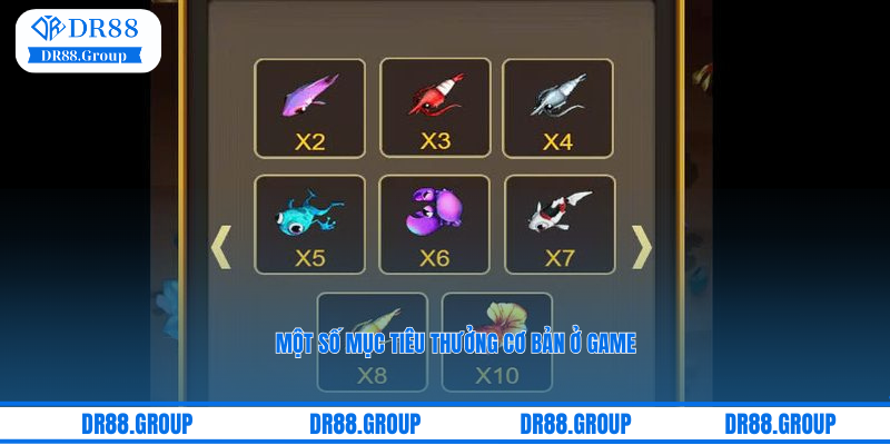 Một số mục tiêu thưởng cơ bản ở game